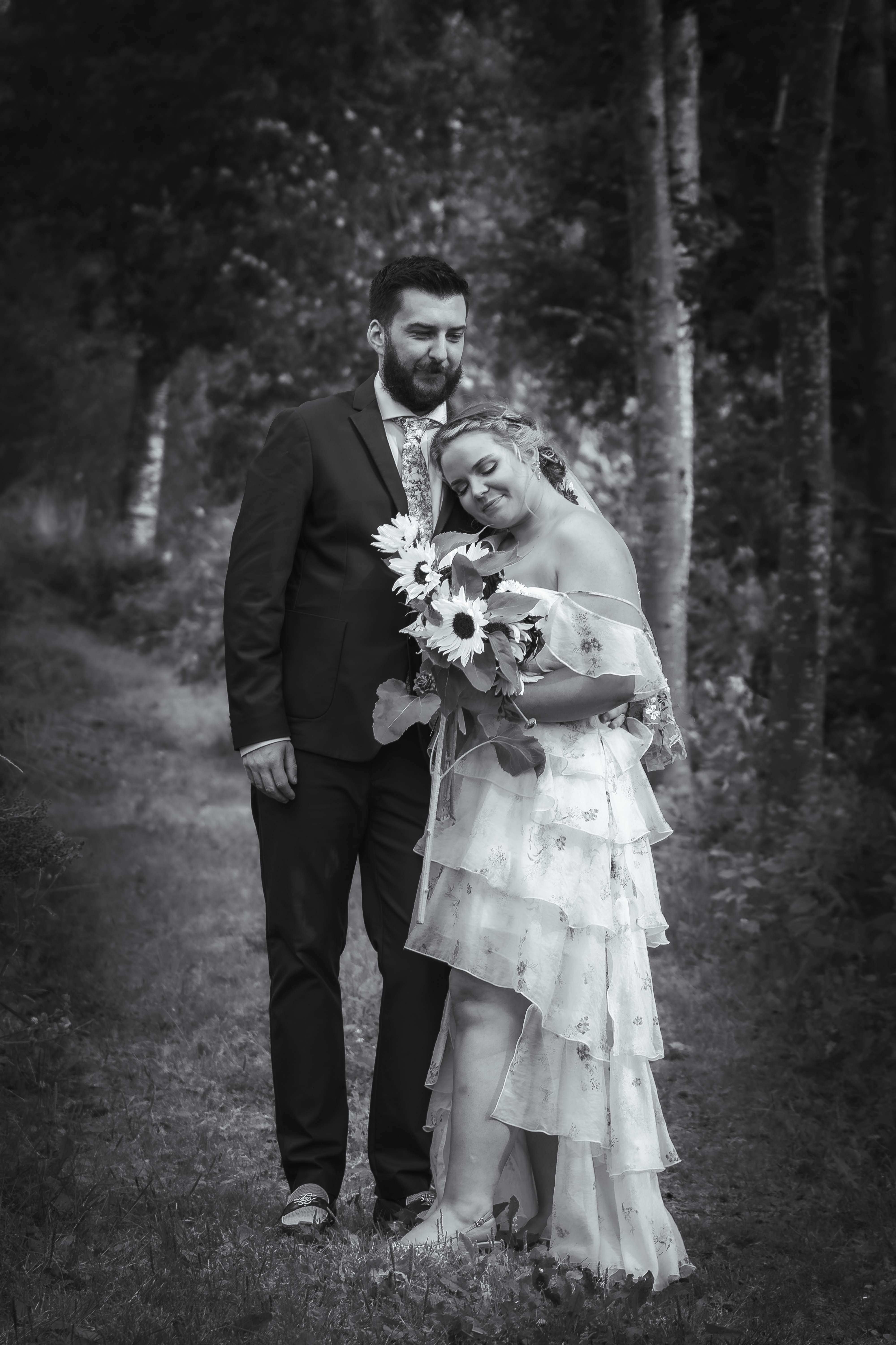 Dokumentarisk bryllupsbilde tatt av Fotograf Spalder